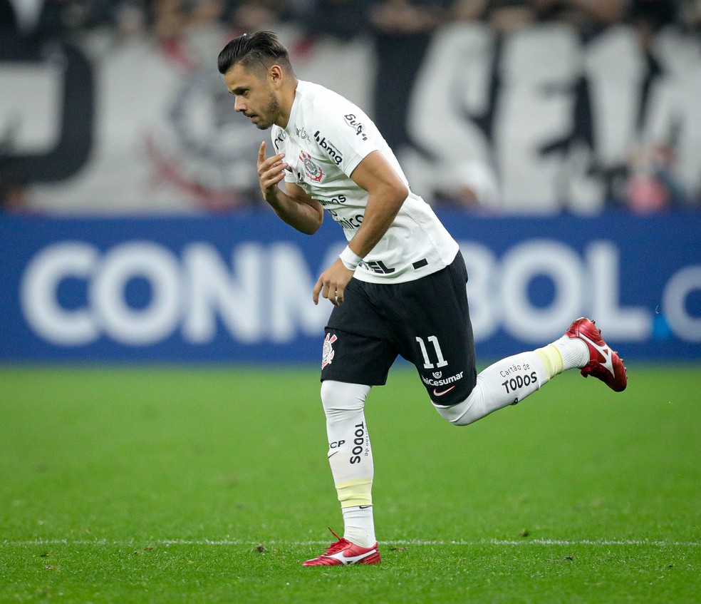 Ángel Romero em Corinthians 1x0 Universitario — Foto: Rodrigo Coca/Ag. Corinthians