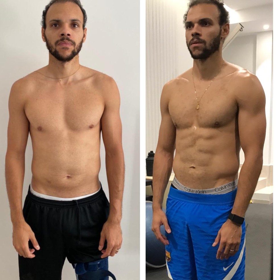 Braithwaite trabalha com um preparador físico gaúcho desde 2019 — Foto: Arquivo Pessoal