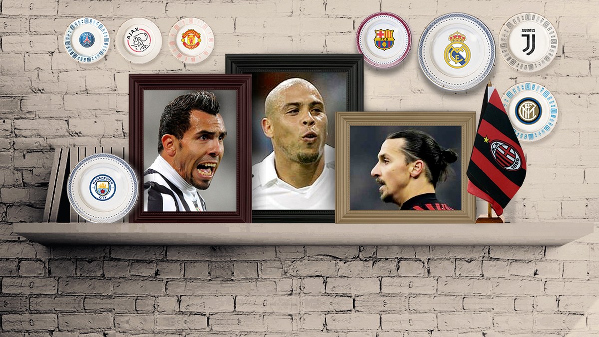 Ronaldo, Tévez, Ibrahimovic Tente adivinhar onde 15 jogadores mais  atuaram no futebol europeu, futebol internacional