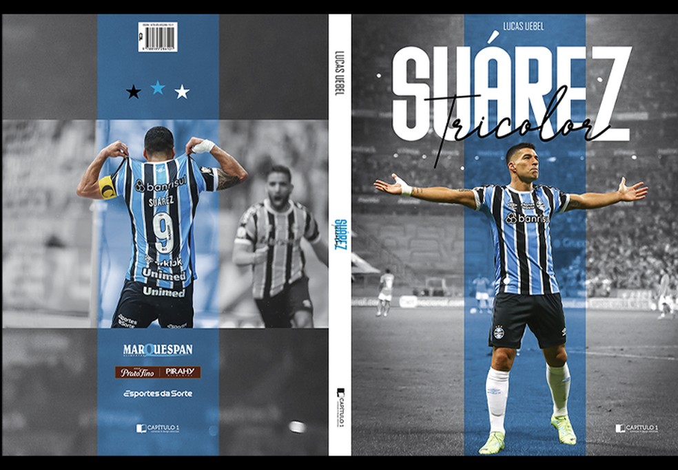 Livro registra trajetória de Suárez no Grêmio — Foto: Divulgação/Grêmio