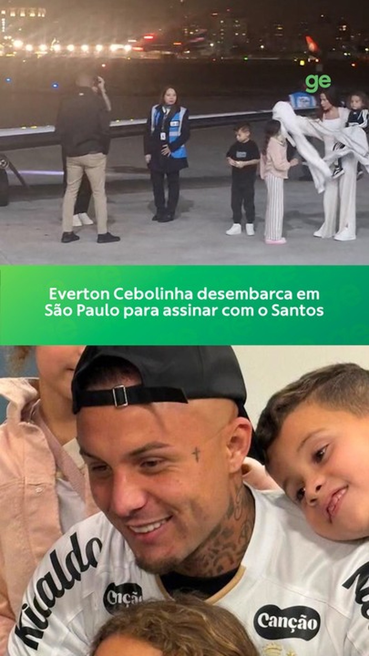 Everton Cebolinha no Santos: atacante chega a SP para assinar | Ge