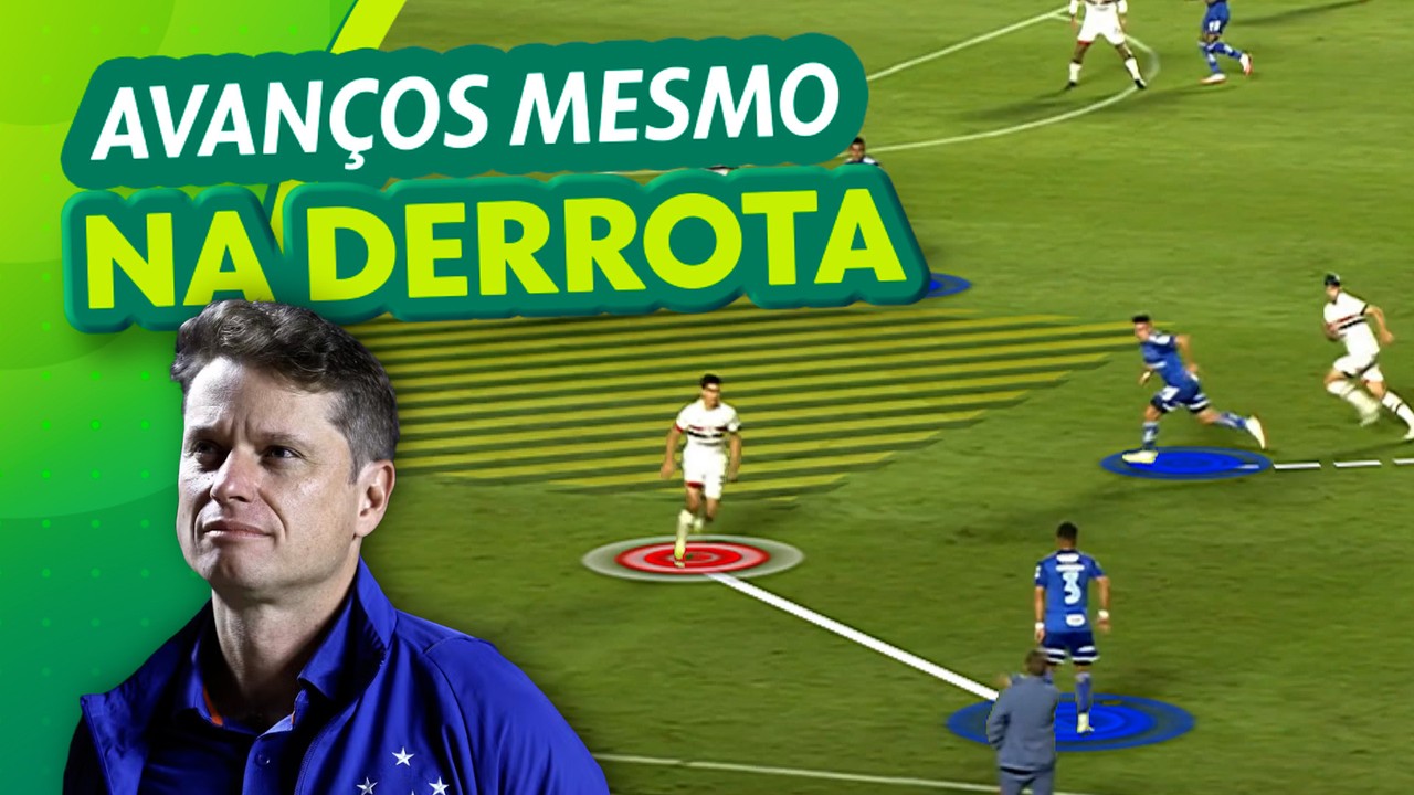 Apesar da derrota, Cruzeiro mostra evolução na criação pelo lado esquerdo