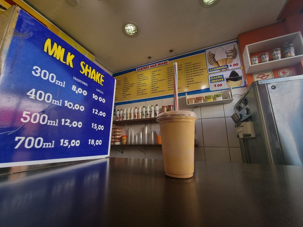 Milkshake de "Sonho de Valsa", um dos preferidos de Lucas Beraldo — Foto: José Edgar de Matos