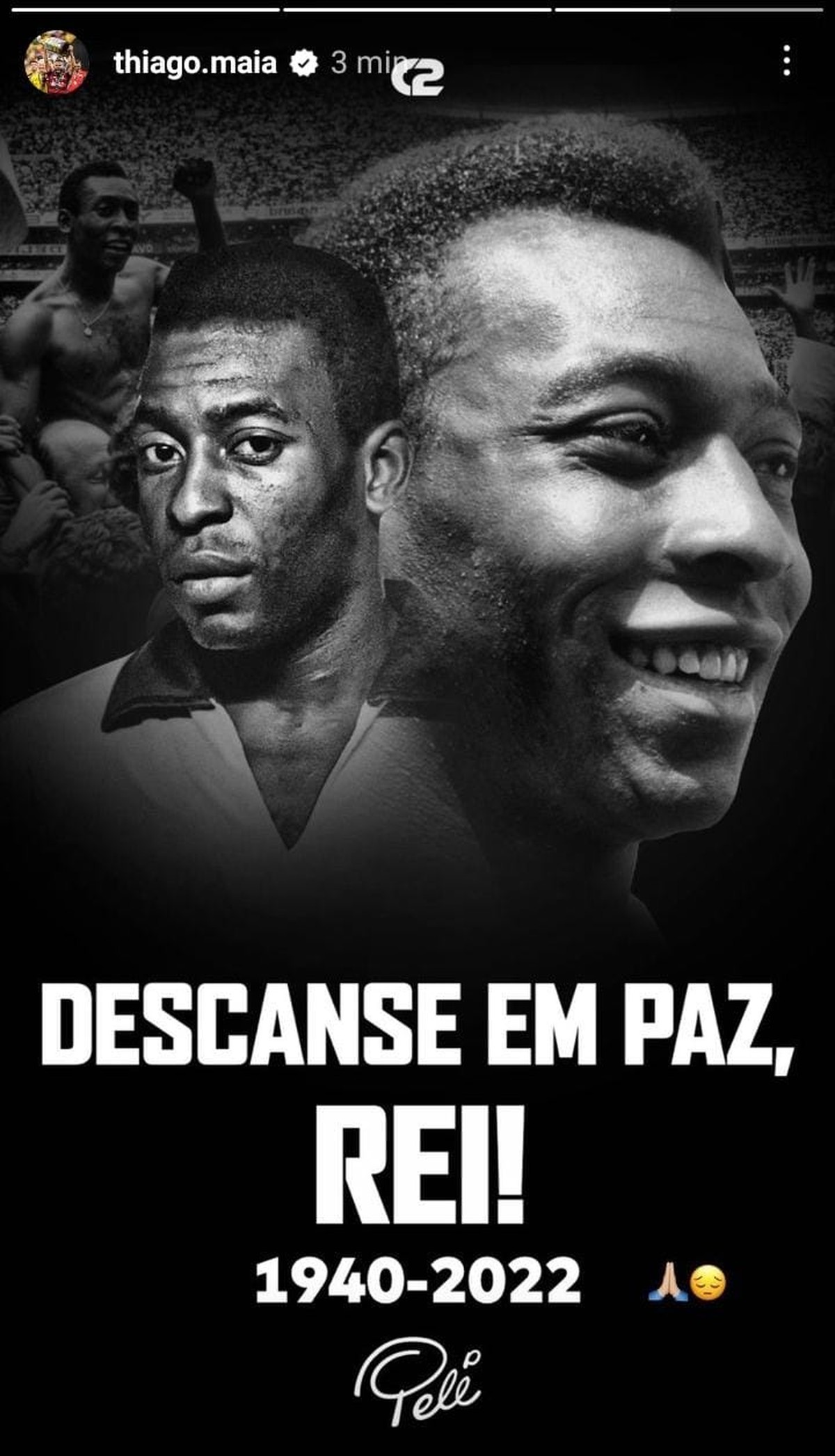 Mundo do futebol lamenta morte do Rei Pelé: 'Talento dado por Deus' - Lance!