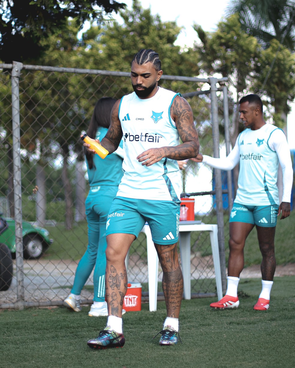 Gabigol pode ser relacionado para enfrentar o Inter no domingo — Foto: Gustavo Martins