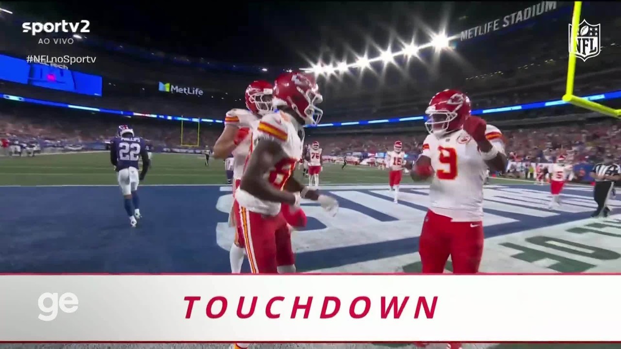 NFL: Com Mahomes decisivo, Chiefs vencem Giants fora de casa e
