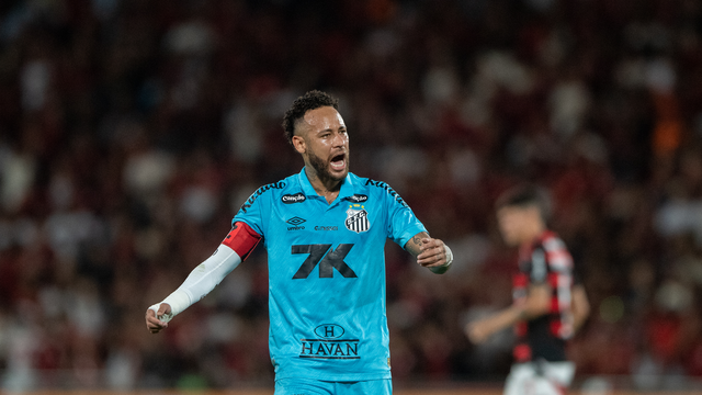 Neymar em Flamengo x Santos