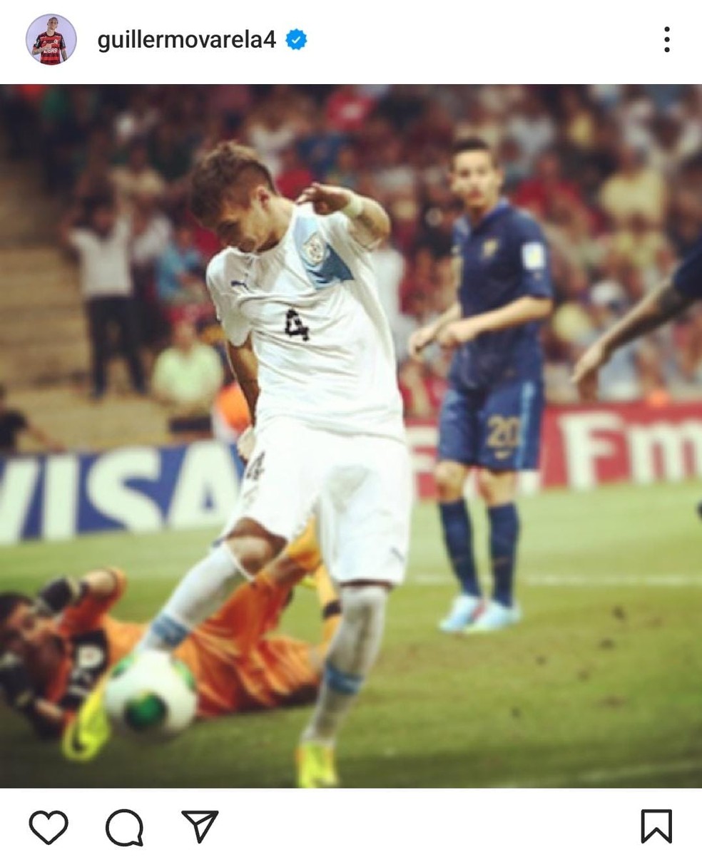 Pimeira foto de Varela no Instagram — Foto: Reprodução