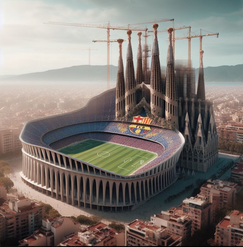 FC Barcelona - Sagrada Familia — Foto: Reprodução