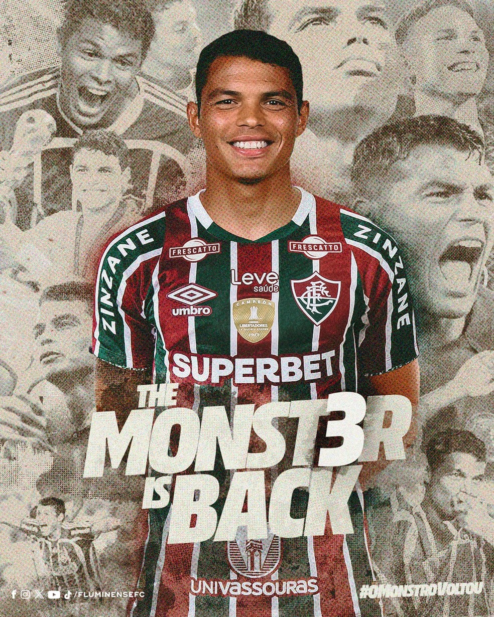 Thiago Silva  anunciado no Fluminense  Foto: Reproduo