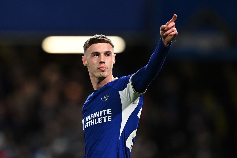 Cole Palmer empatou com Haaland no topo da artilharia da Premier League — Foto: Getty Images