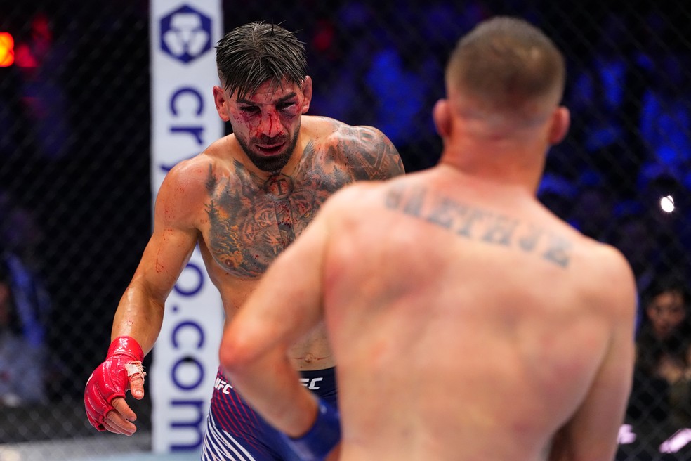 Gaethje vence Topuria — Foto: Getty Images