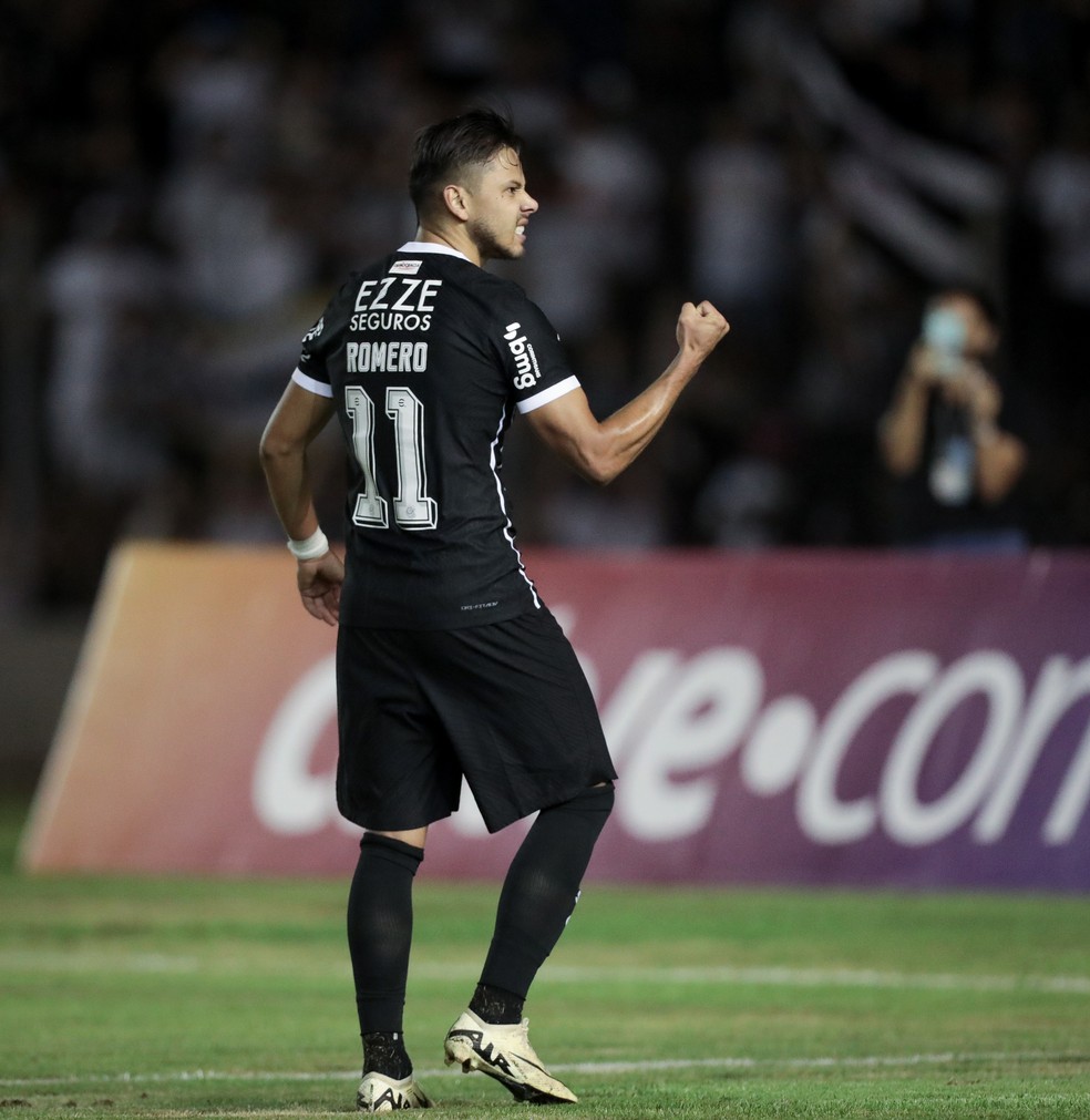 Romero anotou dois gols e se tornou o artilheiro do Corinthians na temporada — Foto: Rodrigo Coca/Ag. Corinthians