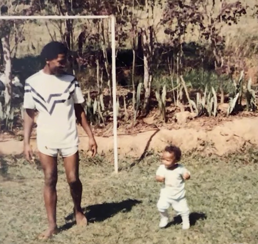 Danilo com o pai José Luiz — Foto: Reprodução/Instagram