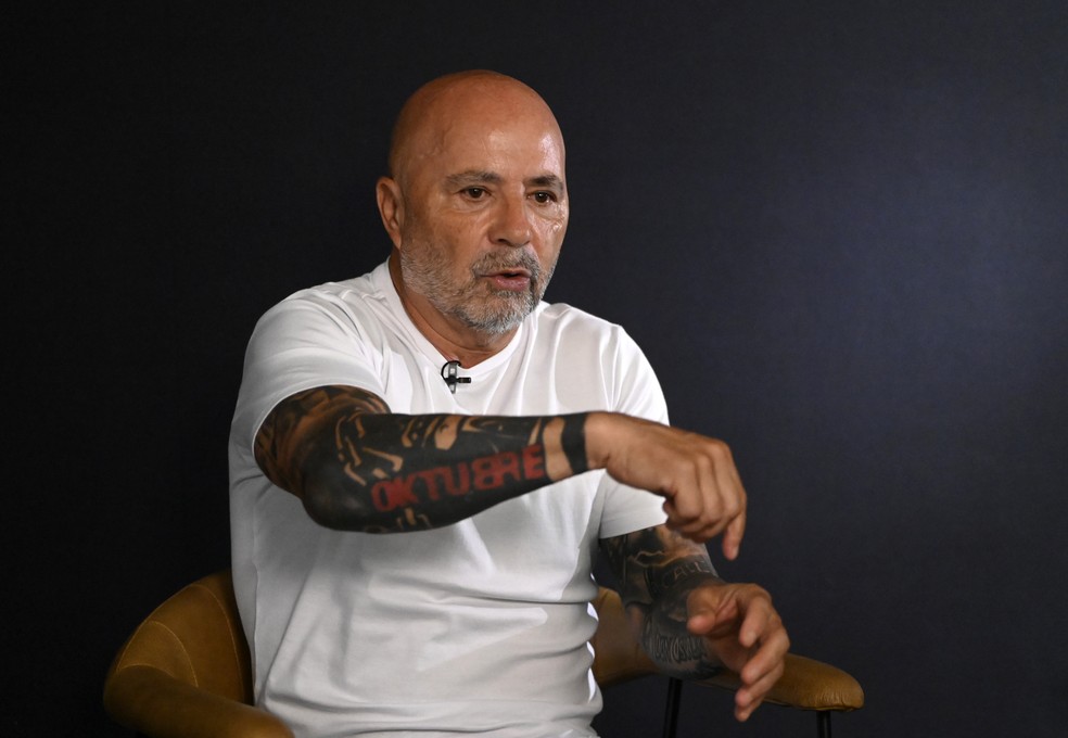 Jorge Sampaoli no Abre Aspas — Foto: André Durão