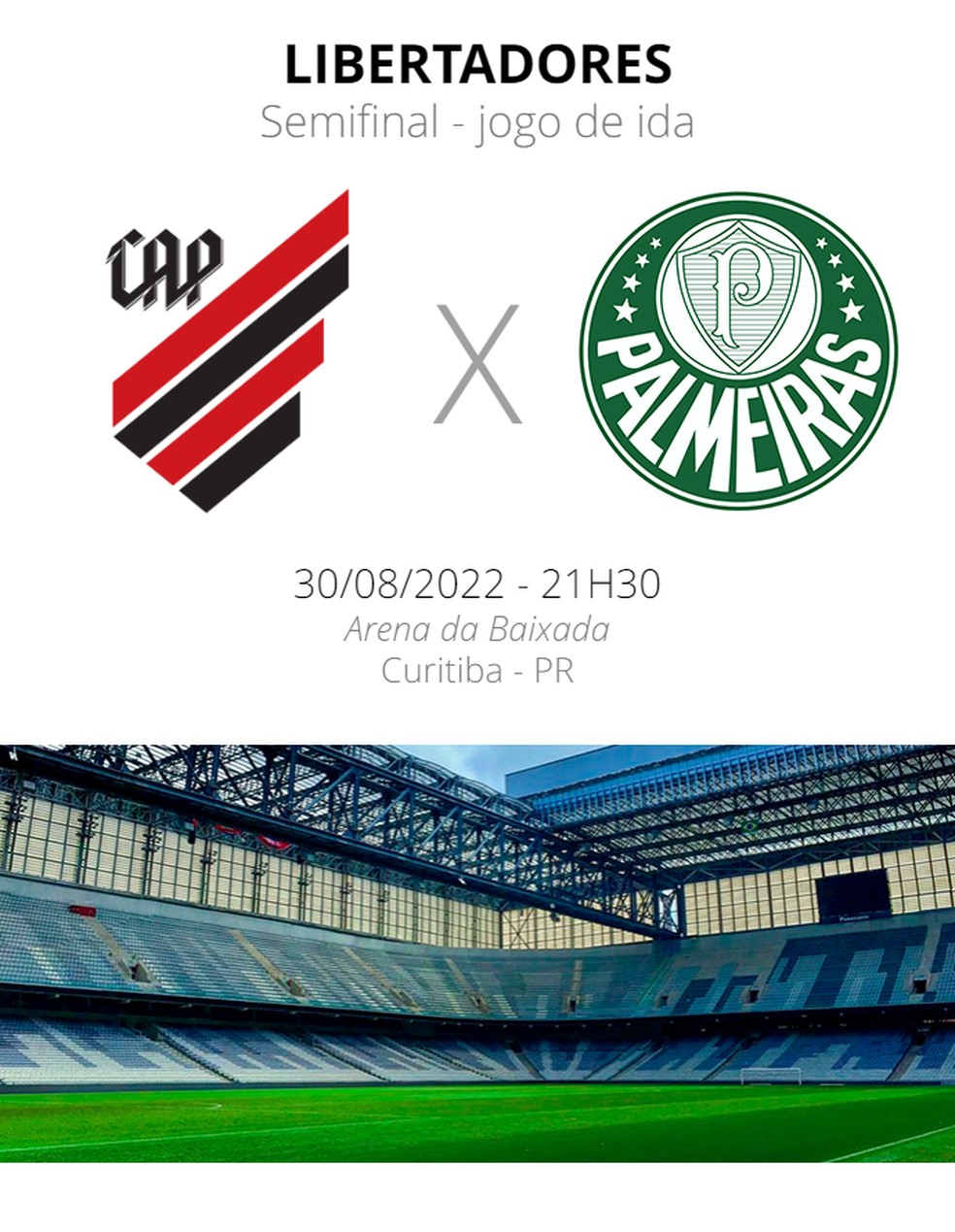 Futebol Athletico Paranaense vs Palmeiras Semifinal da Copa