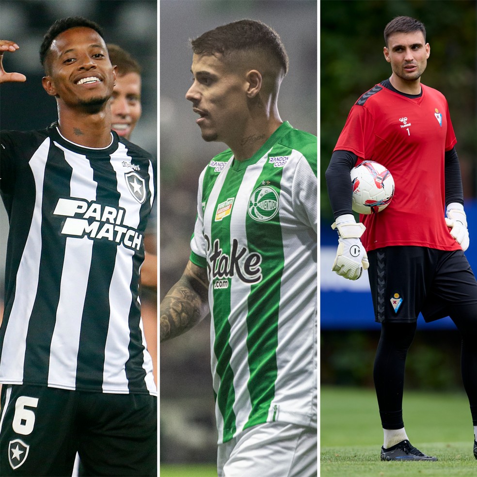 Tchê Tchê, Lucas Freitas e Daniel Fuzato são os primeiros reforços do Vasco — Foto: ge