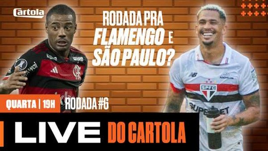 📺 Assista à live da rodada #6 do Cartola no Brasileirão