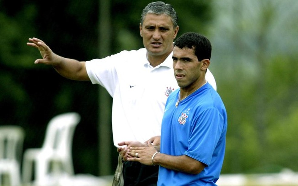 Tite no Corinthians em 2005 — Foto: Gazeta Press