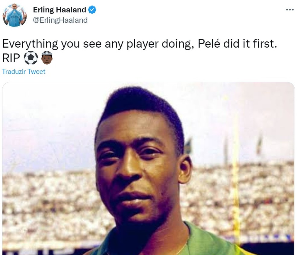 Haaland deixa Ronaldo e Pelé no banco para jogar com primo
