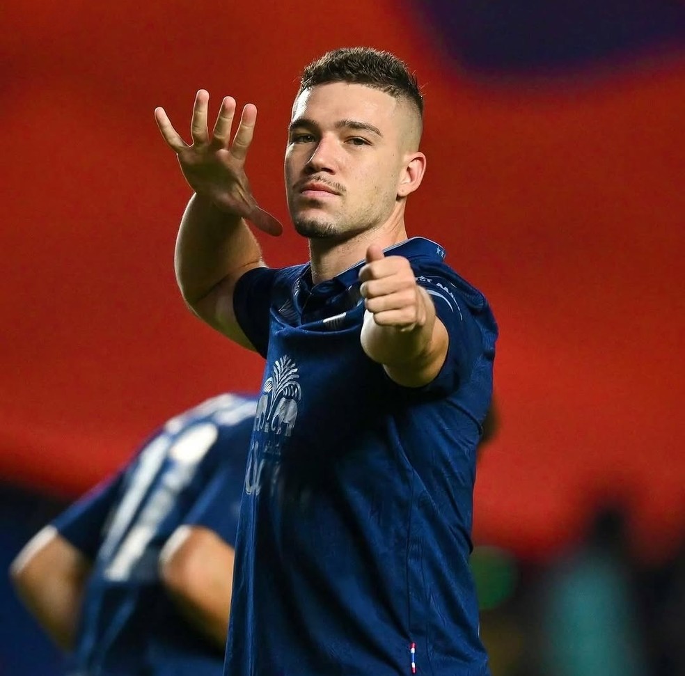 Guilherm Bissoli, ex-atacante do São Paulo e Athletico-PR, atuando no Buriram United, da Tailândia — Foto: Divulgação | Buriram United