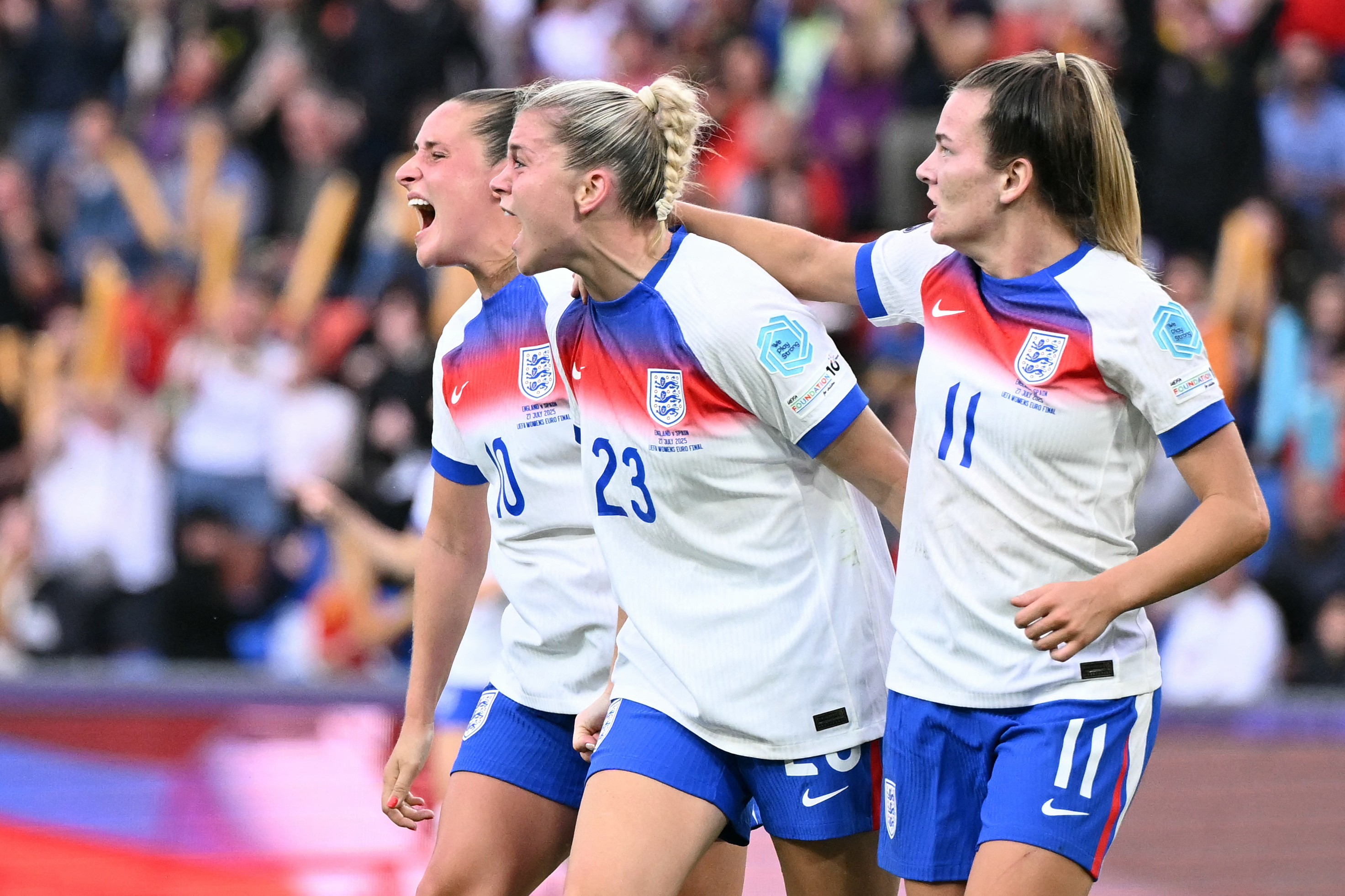 Inglaterra vence a Espanha e leva o bicampeonato da Eurocopa Feminina | Ge