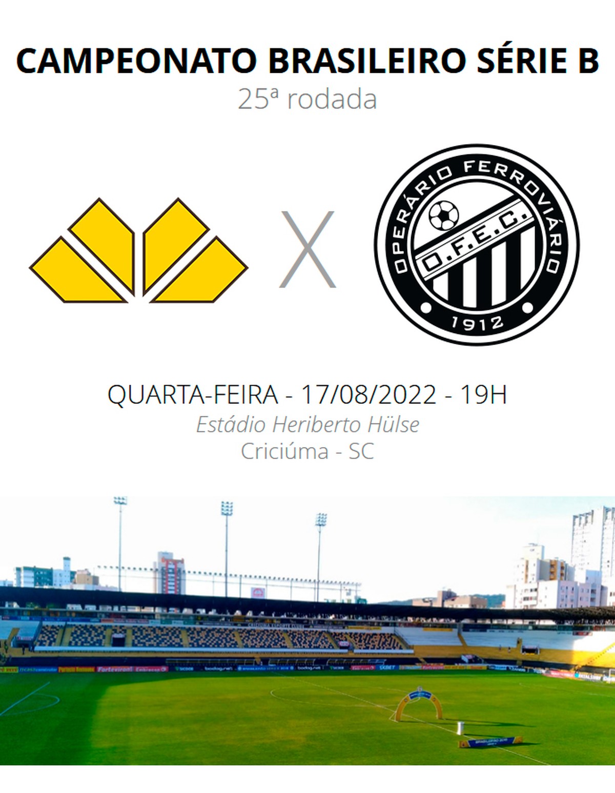 Criciúma x Operário-PR: veja onde assistir, desfalques, escalações e ...
