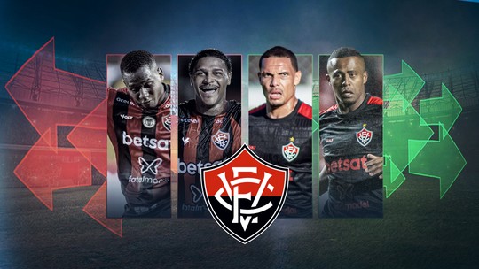 Vitória fecha 2ª janela com mais saídas que chegadas; veja resumo - Foto: (arte/ge)