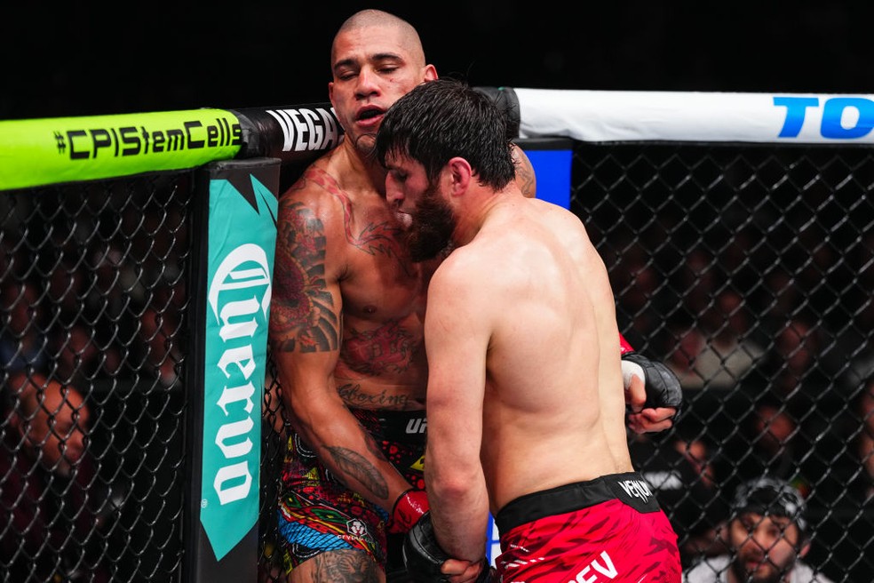 Magomed Ankalaev venceu Alex Poatan no UFC 313 — Foto: Jeff Bottari/Zuffa LLC