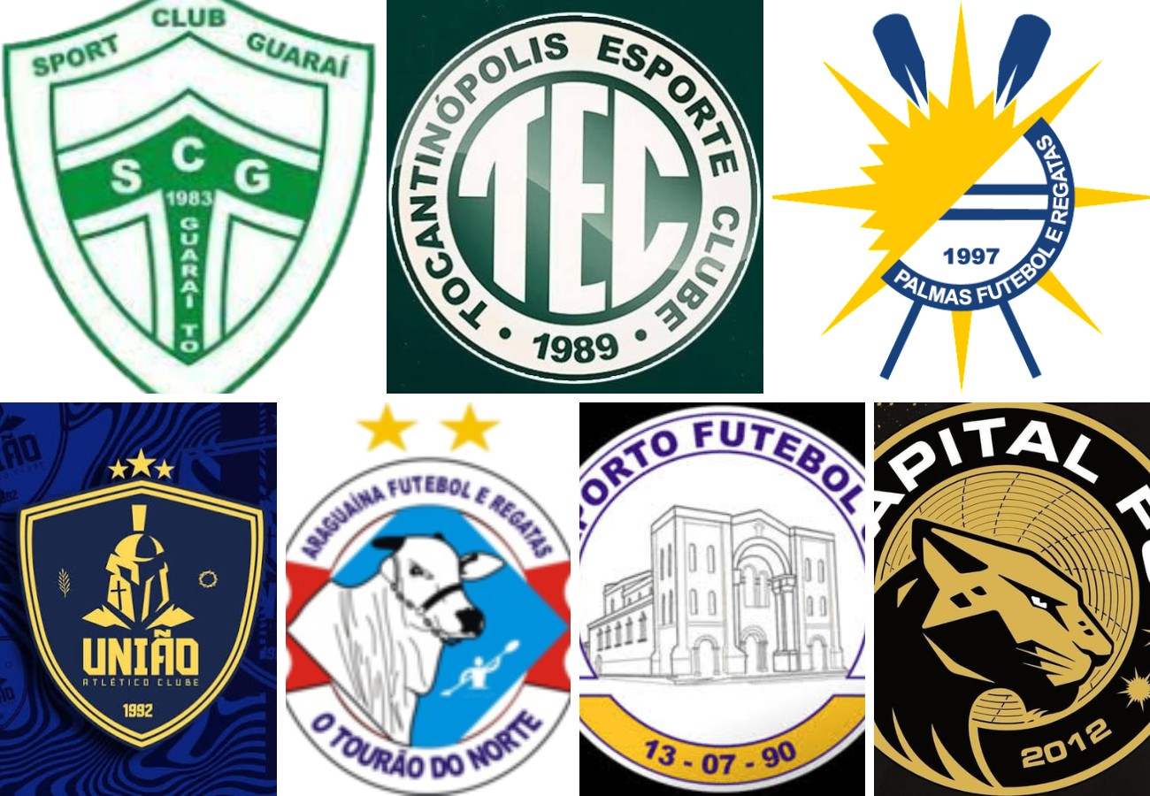 Veja os candidatos e vote no escudo mais bonito do futebol tocantinense