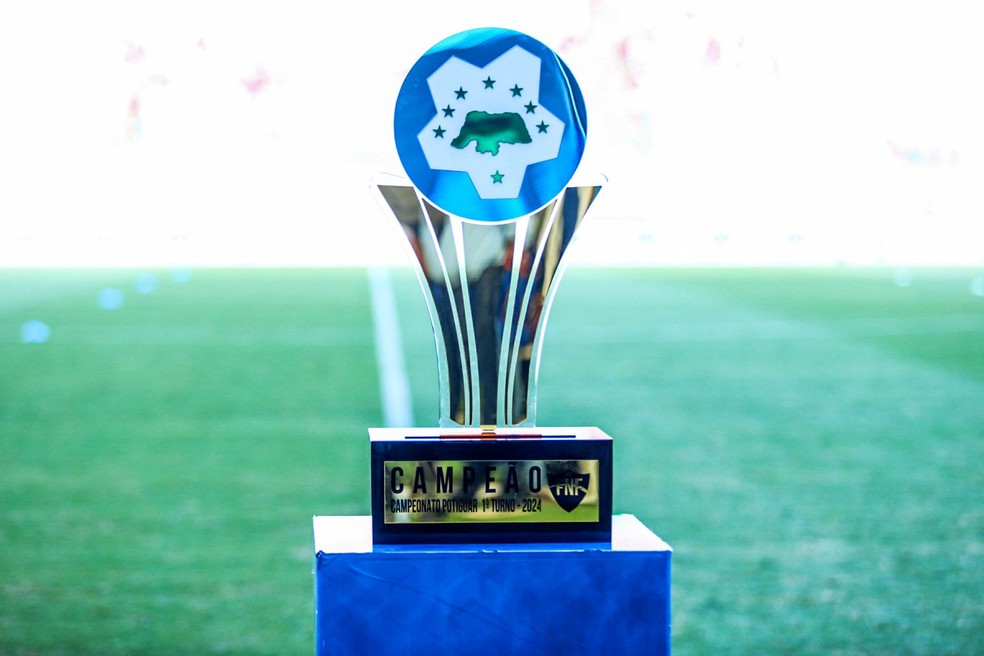 Troféu primeiro turno do Campeonato Potiguar de 2024 — Foto: Alexandre Lago