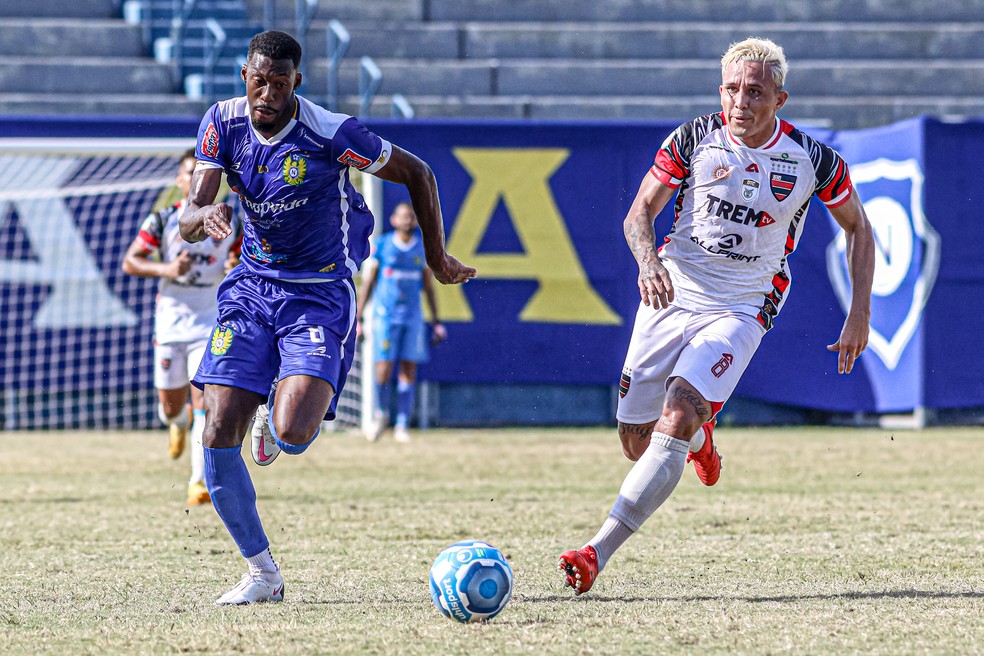 Nacional vence o Trem-AP por 2 a 0 &mdash; Foto: Jo&atilde;o Normando / Ag&ecirc;ncia LB