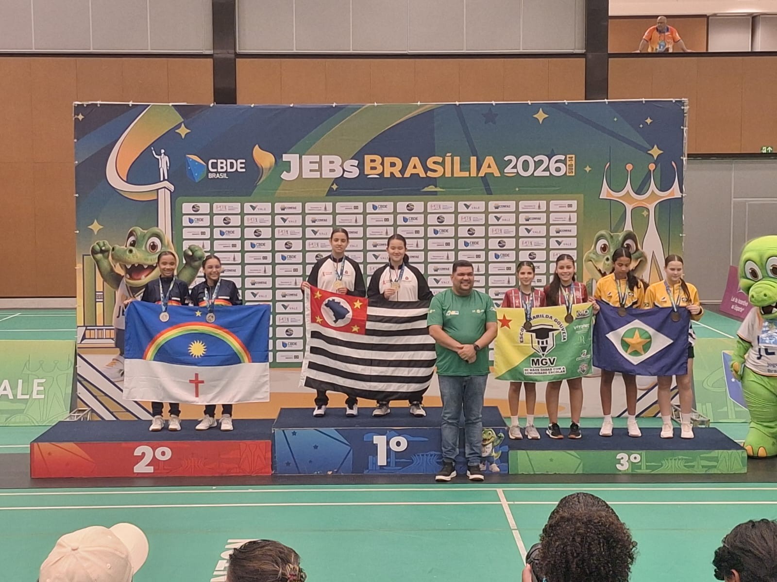 Dupla do Acre fatura bronze na Série Prata do badminton nos Jogos Escolares Brasileiros