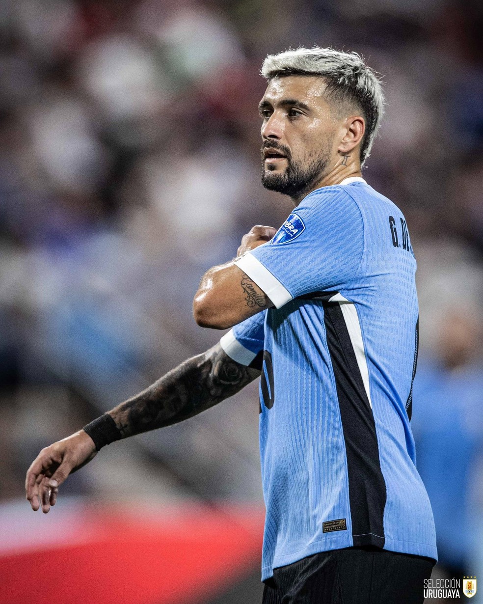 Arrascaeta foi discreto com o Uruguai na Copa América — Foto: Divulgação / Uruguai