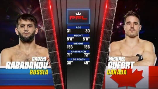 PFL 8: Gadzhi Rabadanov x Michael Dufort - Programa: PFL Season 