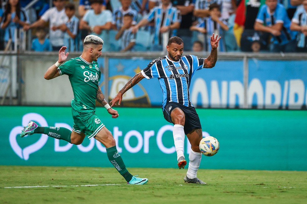 JP Galvão, centroavante do Grêmio — Foto: Lucas Uebel/Grêmio