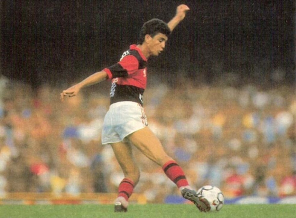 Bebeto fez três hat-tricks pelo Flamengo — Foto: Reprodução