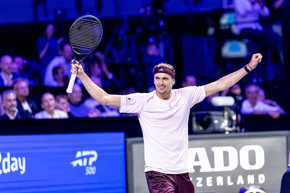 Zverev nas oitavas de final do ATP 500 de Viena — Foto: Getty Images