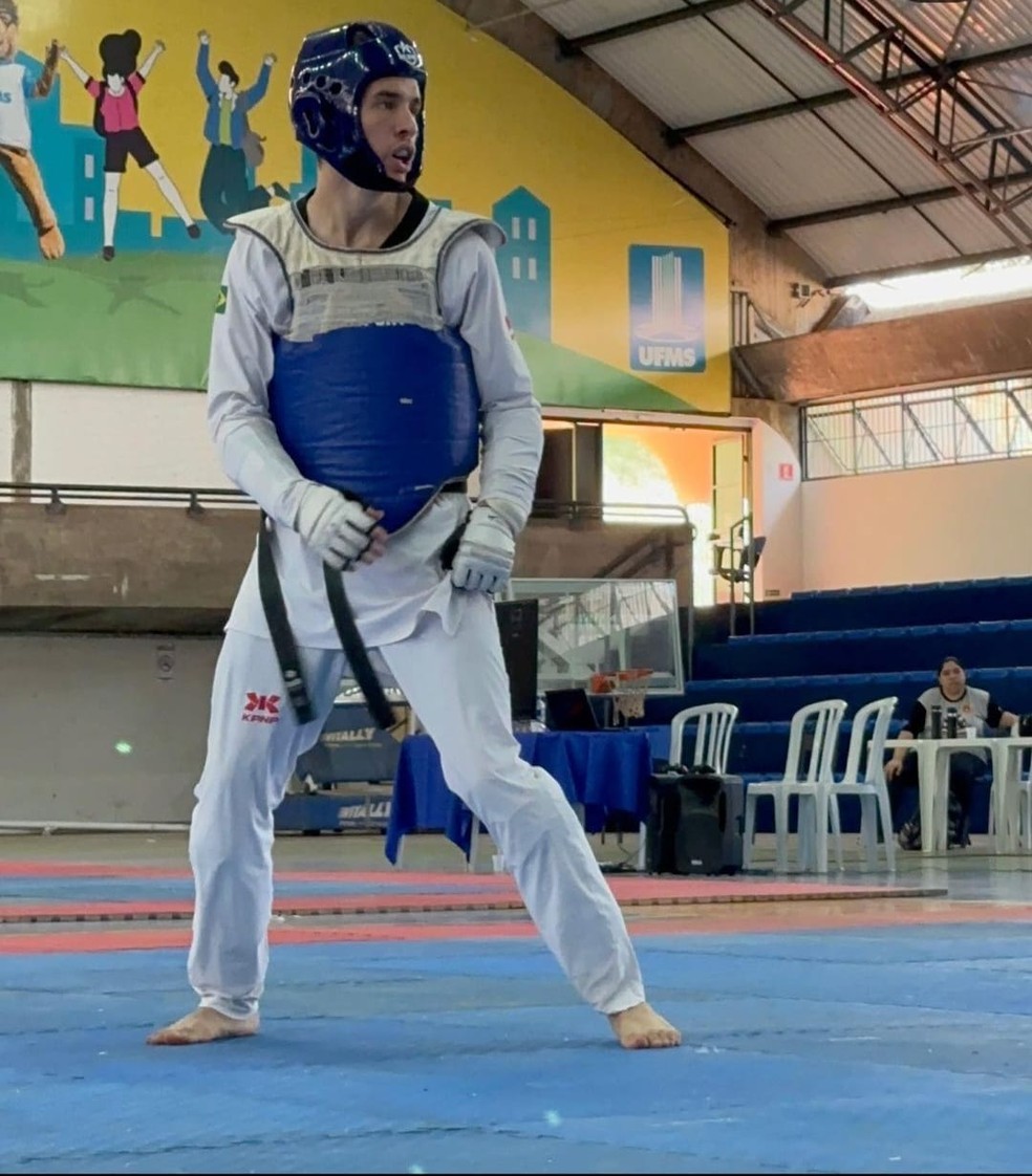 Luiz é uma promessa do taekwondo sul-mato-grossense. — Foto: Divulgação