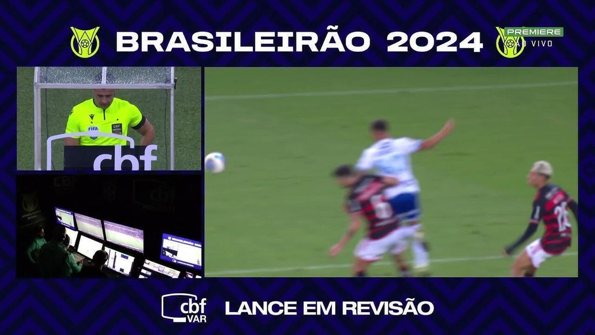 CbF revela análise do var de pênalti em Ayrton Lucas no jogo Flamengo x Cruzeiro