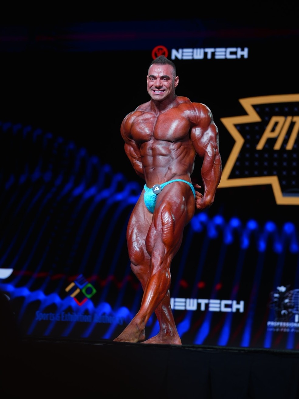 Rafael Brandão ficou em sexto no Pittsburgh Pro na categoria Open Bodybuilding — Foto: Reprodução/Redes sociais/Rafael Brandão