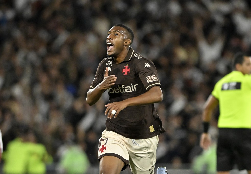 Gol de Rayan, Vasco x Fluminense  Foto: Andr Duro / ge