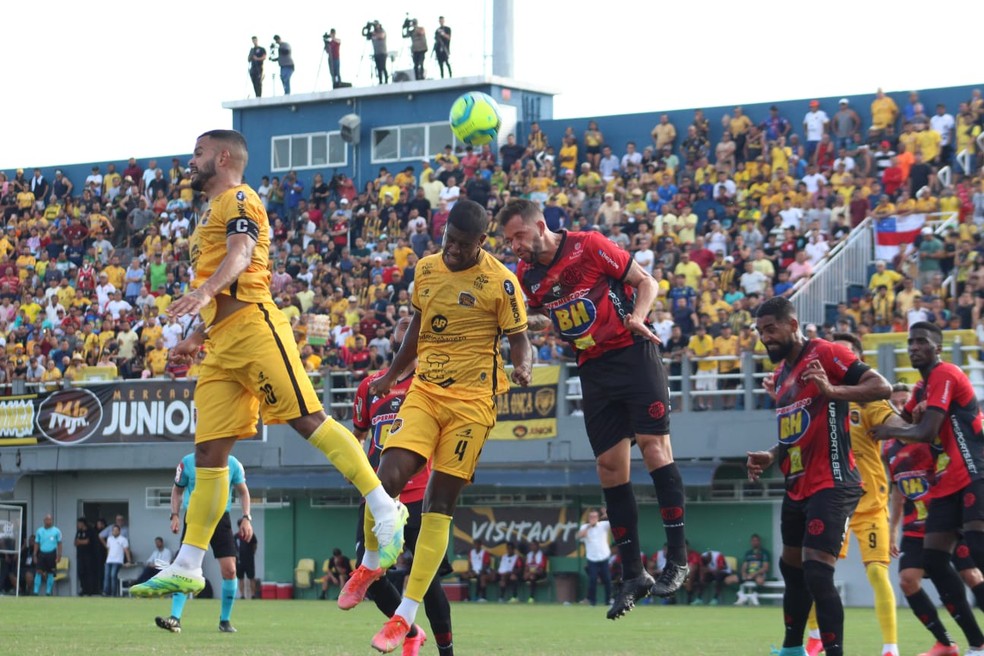 Amazonas perdeu a semifinal da Série D para o Pouso Alegre — Foto: Jadison Sampaio / AMFC