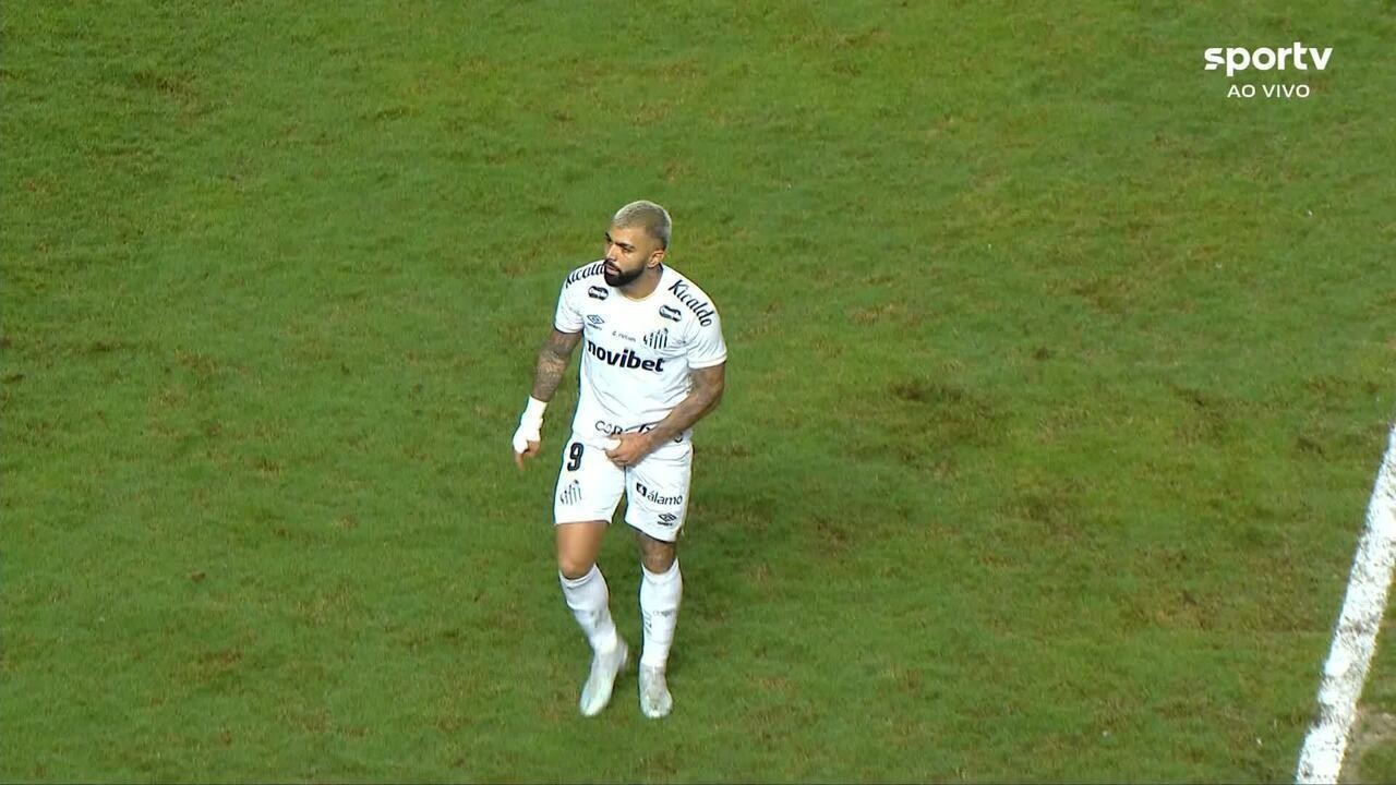 Gabigol, do Santos, é suspenso por um jogo pelo STJD por gesto obsceno | Ge