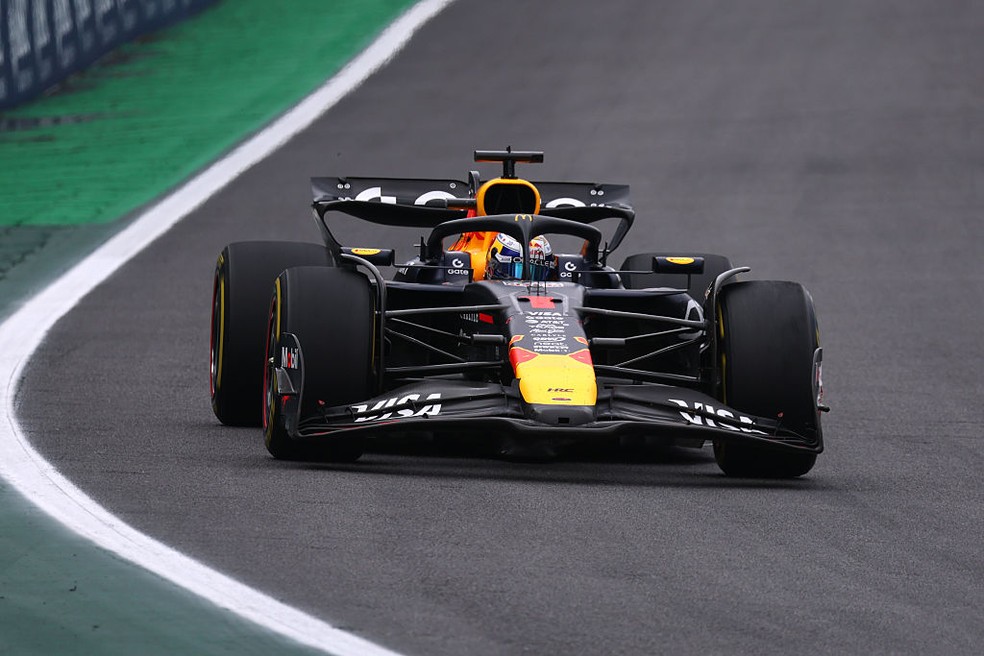 Max Verstappen no GP de São Paulo de Fórmula 1 — Foto: Mark Thompson/Getty Images