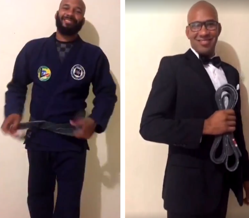 Em brincadeira nas redes sociais atletas de Jiu jitsu trocam