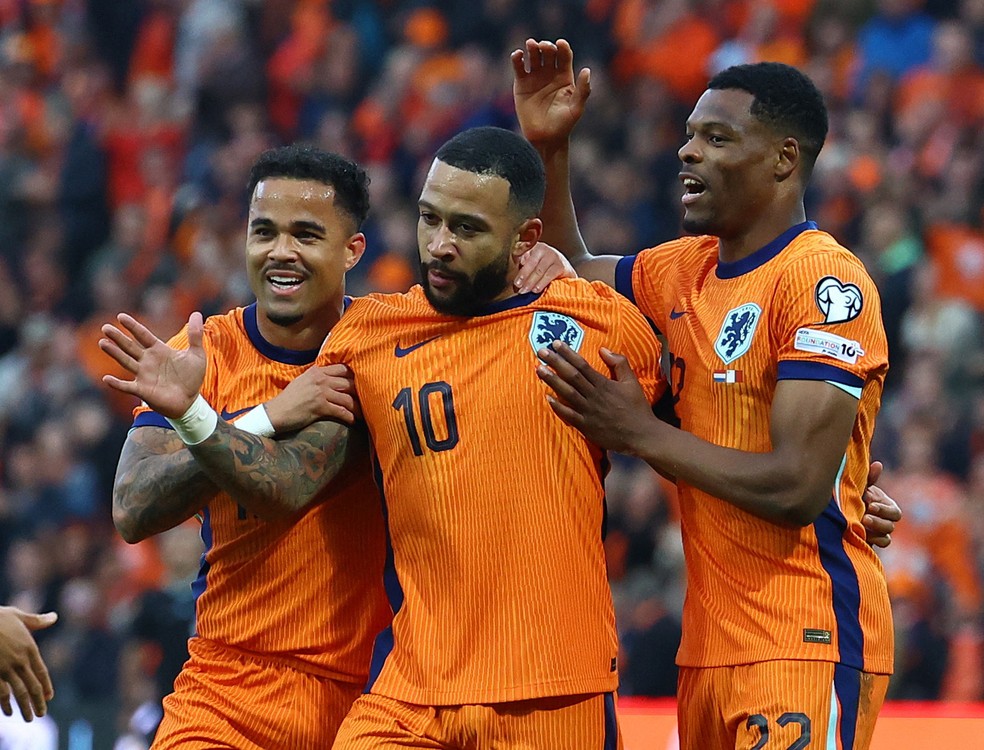 Memphis Depay Holanda x Malta Eliminatórias — Foto: REUTERS/Piroschka Van De Wouw