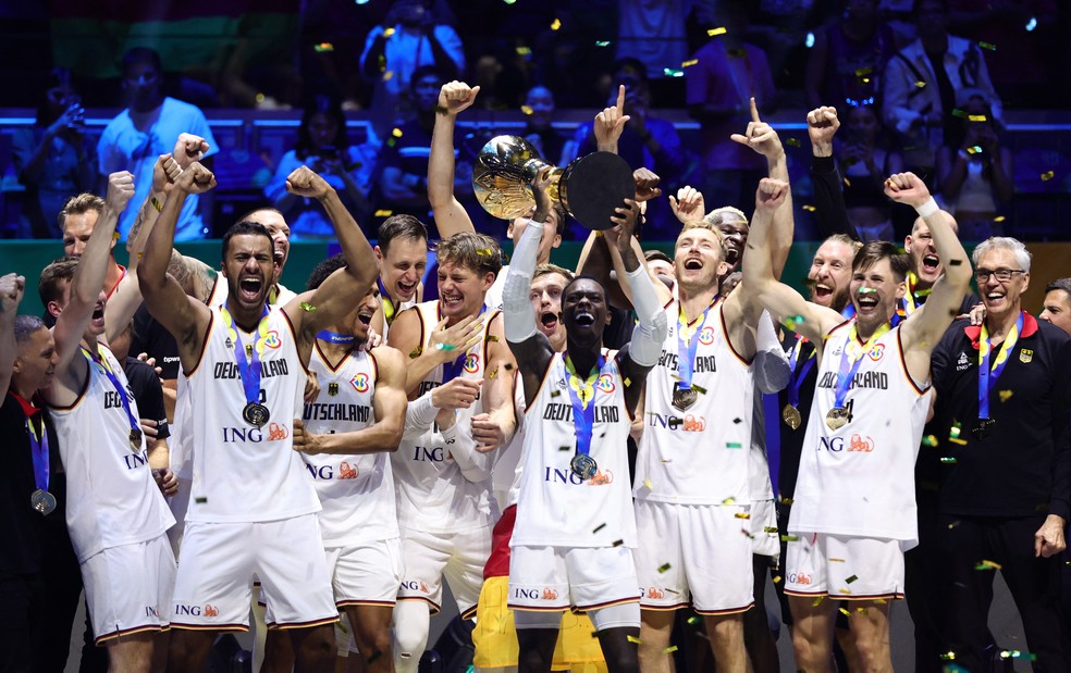 Alemanha campeã da Copa do Mundo de basquete — Foto: REUTERS/Eloisa Lopez