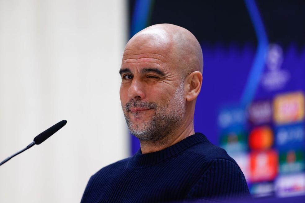 Pep Guardiola, tcnico do Manchester City  Foto: Dennis Agyeman / AFP7 via Getty Images