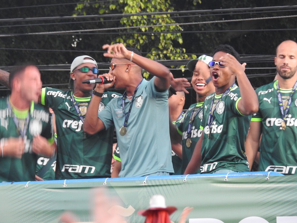 Vanderlan, do Palmeiras, provoca o Botafogo — Foto: Eduardo Rodrigues